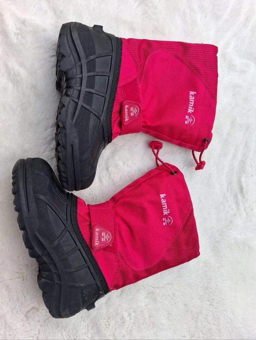 Kamik Pink Black Winter Snow Boots Size 11